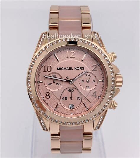 michael kors damen uhren mk5943|Michael Kors Blair Chronograph Rose Dial Ladies Watch MK5943.